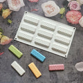 mostsom Silicone Mold Flower Shape Cake Soap Pastry Chocolate Tray Long Wave by Deal US