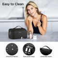 GAGAKU Large Travel Makeup Bag Waterproof Cosmetic Organizer Black by Deal US
