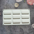 mostsom Silicone Mold Flower Shape Cake Soap Pastry Chocolate Tray Long Wave by Deal US