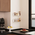 RRG 12 Inch Acrylic Floating Shelves 2 Pack Wall Mounted White by Deal US