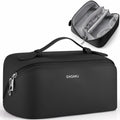 GAGAKU Large Travel Makeup Bag Waterproof Cosmetic Organizer Black by Deal US