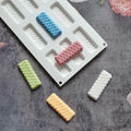 mostsom Silicone Mold Flower Shape Cake Soap Pastry Chocolate Tray Long Wave by Deal US