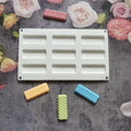 mostsom Silicone Mold Flower Shape Cake Soap Pastry Chocolate Tray Long Wave by Deal US