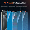 KUZOOM Privacy Screen Protector iPhone 15 Pro Max 6.7" 2 Pack Black by Deal US