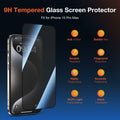 KUZOOM Privacy Screen Protector iPhone 15 Pro Max 6.7" 2 Pack Black by Deal US