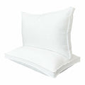 UPISM Premium Bed Pillows Queen Size Set of 2 Down Alternative White by Deal US
