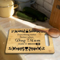 CGBHW Dog Mom Wooden Cutting Board Kitchen Gift Bamboo 0.44lb by Deal US