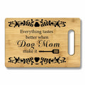 CGBHW Dog Mom Wooden Cutting Board Kitchen Gift Bamboo 0.44lb by Deal US