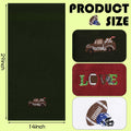 Fanfanwin 3 Pc Cotton Football Hand Towels 14x29 Rust Dark Green White by Deal US
