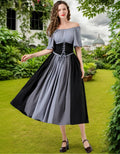YTWS Renaissance Viking Costume for Women Medieval Outfit Mix Colors L/XL by Deal US