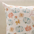 Meekio 4-Pack Fall Pillow Covers 18x18 Blue Pumpkin Truck Linen Decor by Deal US