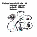 CIOM Magnetoelectric Wiring Loom Harness Kill Switch Ignition Coil Kit 50-160CC by Deal US