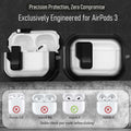 CMGOE Airpod 3 Case Cover Black Shockproof TPU Hard Protector w/ Cleaning Kit by Deal US