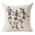 MFGNEH Halloween Ghost Pillow Cover 18x18 inch Rustic Cartoon Polyester by Deal US