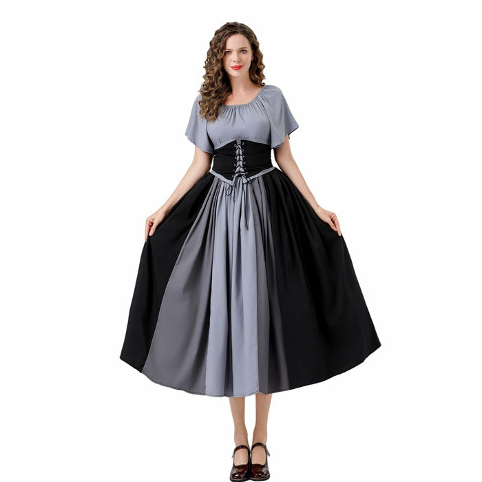 YTWS Renaissance Viking Costume for Women Medieval Outfit Mix Colors L/XL by Deal US
