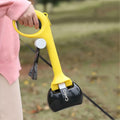 Dog Pooper Scooper Large Yellow/Black with Bag Holder and 5 Bag Rolls by Deal US