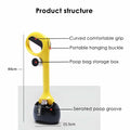 Dog Pooper Scooper Large Yellow/Black with Bag Holder and 5 Bag Rolls by Deal US