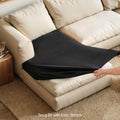 Hokway Stretch Chaise Cover Reversible Sofa Cushion Protector Black by Deal US