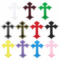 PATIKIL Cross Embroidered Patches 11 Pcs 4.1x2.8in Multicolored Iron On by Deal US
