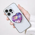 Luhoit Heart Shape Expanding Cell Phone Grip Stand Star Purple Multicolor by Deal US