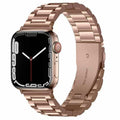 Mugczih Apple Watch Band Stainless Steel Metal Strap Silver Size 42/44/45mm by Deal US