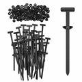 ZGMAIJIA 100pcs Nylon Cable Tie Buckles Universal Automotive Fastener Clips by Deal US