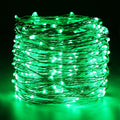 ER CHEN Green LED String Lights 99ft 300 LED Dimmable Silver Wire Remote by Deal US