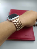Mugczih Apple Watch Band Stainless Steel Metal Strap Silver Size 42/44/45mm by Deal US