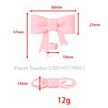 AXMCCH 10mm Bow Shape Silicone Straw Topper for Stanley Cup Pink Blue by Deal US