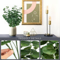 FOREST PRINCE Artificial Eucalyptus Stems 25" Green 2 PCS Silk Decor by Deal US