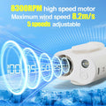Beeplove Portable Clip On Waist Fan 5 Speeds 8300RPM USB Rechargeable White by Deal US