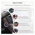 Dickno Bling Crystal Double Rhinestone Car Engine Start Stop Ring Purple 2 PCS by Deal US