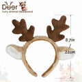 HOMELEX Animal Ears Elk Plush Headband Halloween Christmas Decor by Deal US