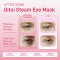 Ditoi Heated Steam Eye Mask with Hyaluronic Acid Rose 10 Count Pack by Deal US
