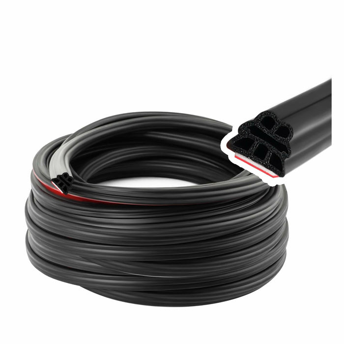 YGDMD 32.8Ft Upgrade Automotive Weather Stripping Thickened Rubber Self-Adhesive by Deal US