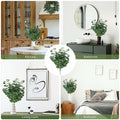 FOREST PRINCE Artificial Eucalyptus Stems 25" Green 2 PCS Silk Decor by Deal US