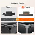 Pipishell Expandable Silverware Drawer Organizer BPA-Free Black 8 Compartments by Deal US
