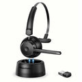 Mopchnic Bluetooth Wireless Headset Black Wireless Headphone by Deal US