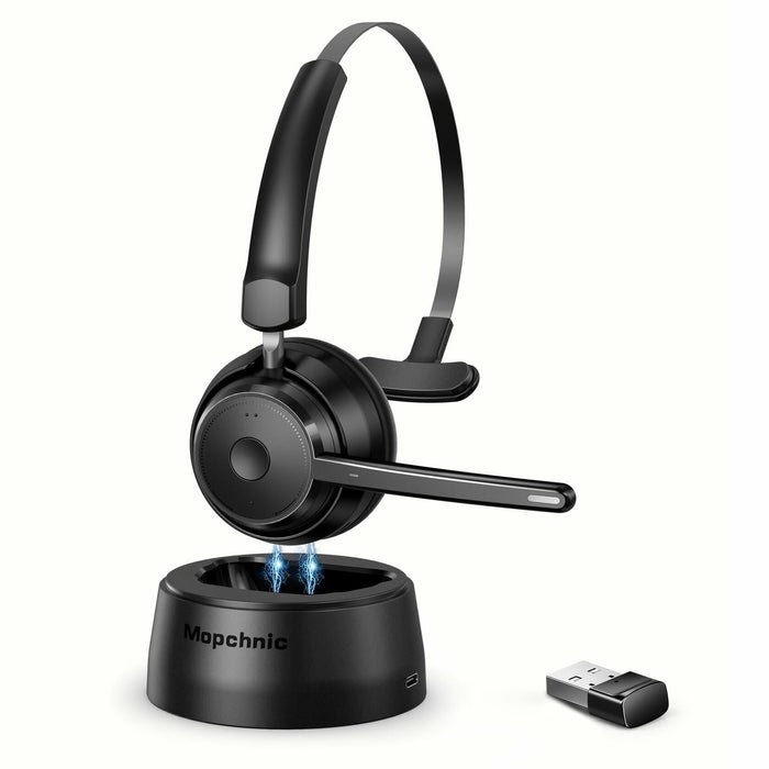 Mopchnic Bluetooth Wireless Headset Black Wireless Headphone by Deal US