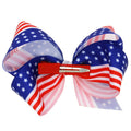 EVKILKJS American Flag Hair Bow Clips for Girls Women 2Pcs 4th of July by Deal US