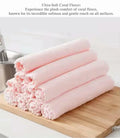 Set of 5 Coral Fleece Turkish Kitchen Cleaning Cloths 10x10in Blue by Deal US