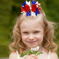 EVKILKJS American Flag Hair Bow Clips for Girls Women 2Pcs 4th of July by Deal US