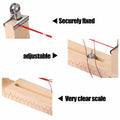 EVKILKJS Wood Bracelet Jig U Shape Clear Scale DIY Maker Rack with 2 Clamps by Deal US