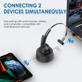 Mopchnic Bluetooth Wireless Headset Black Wireless Headphone by Deal US