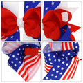 EVKILKJS American Flag Hair Bow Clips for Girls Women 2Pcs 4th of July by Deal US