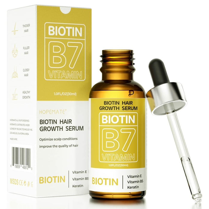 BEST BY 03/12/2027 HOPEMATE Biotin Hair Growth Serum 3.21oz Natural Ingredients by Deal US
