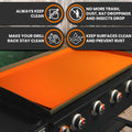 Generic Silicone Griddle Mat Heavy Duty 36 Inch Orange Large Size by Deal US