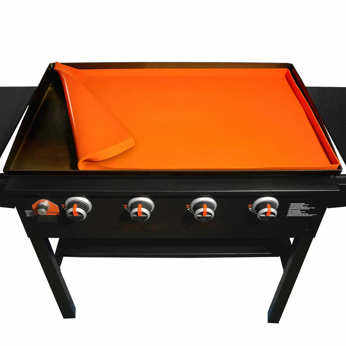 Generic Silicone Griddle Mat Heavy Duty 36 Inch Orange Large Size by Deal US