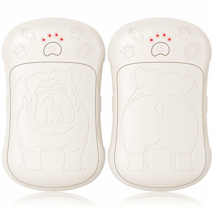 OLV Rechargeable Hand Warmers 2 Pack 6000mAh Magnetic Beige Portable by Deal US