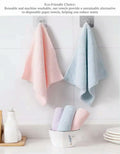 Set of 5 Coral Fleece Turkish Kitchen Cleaning Cloths 10x10in Blue by Deal US